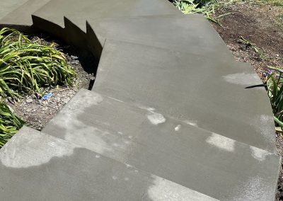 Broom Finished Concrete Stairs