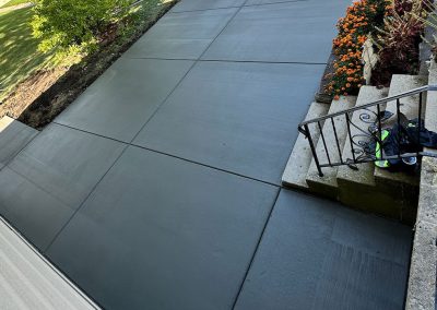 Broom Finished Concrete Driveway