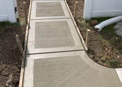 Broom Finished Concrete Walkway