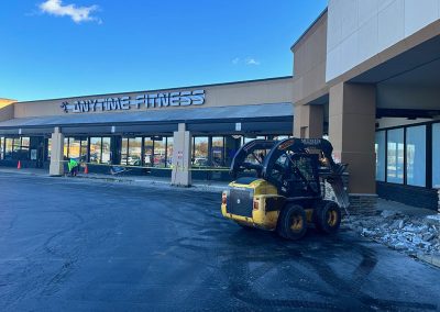 Shopping Mall Concrete Walkway in Progress