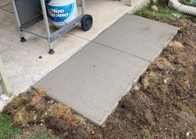 Concrete grill slab