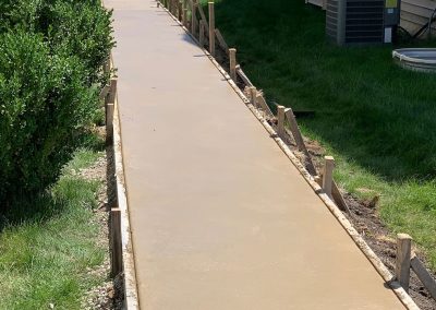 Concrete walkway