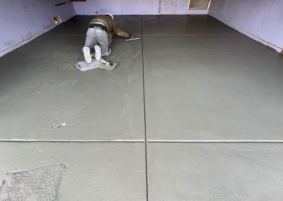 Concrete garage foundation