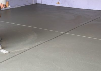 Concrete garage foundation