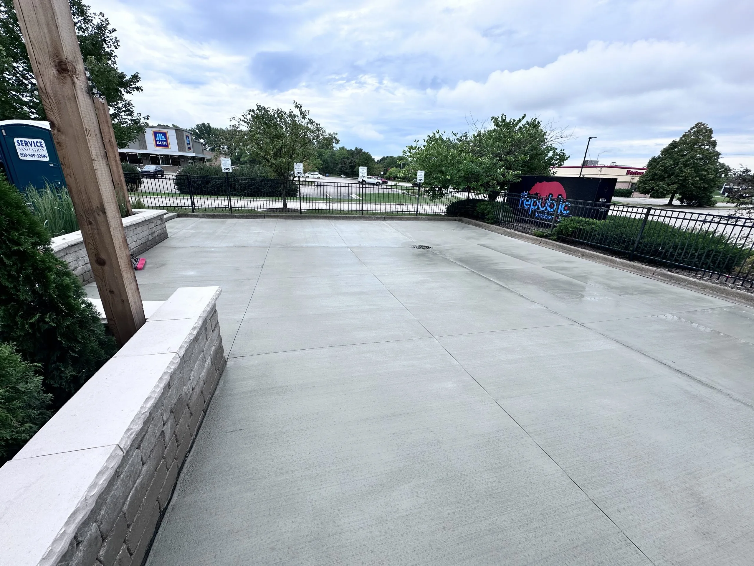 old republic parking lot brushed concrete with proper drainage old republic parking lot brushed concrete with proper drainage