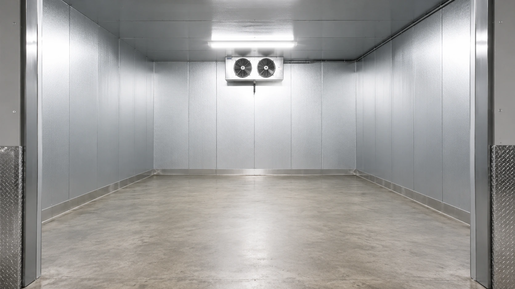 warehouse freezer concrete pad