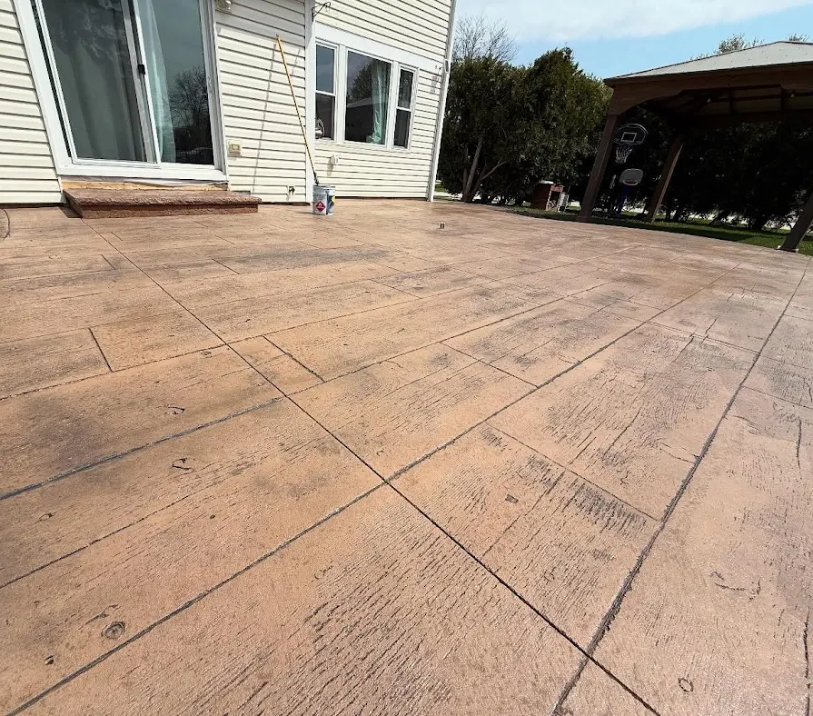 Stella Pannarale stamped concrete patio